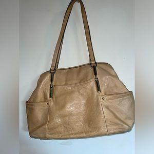 Shoulder purse beige